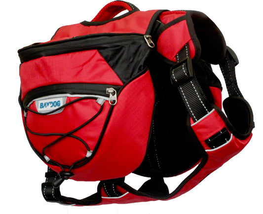 Baydog Saranac Dog Hiking Pack Red Medium (Missing Tags)