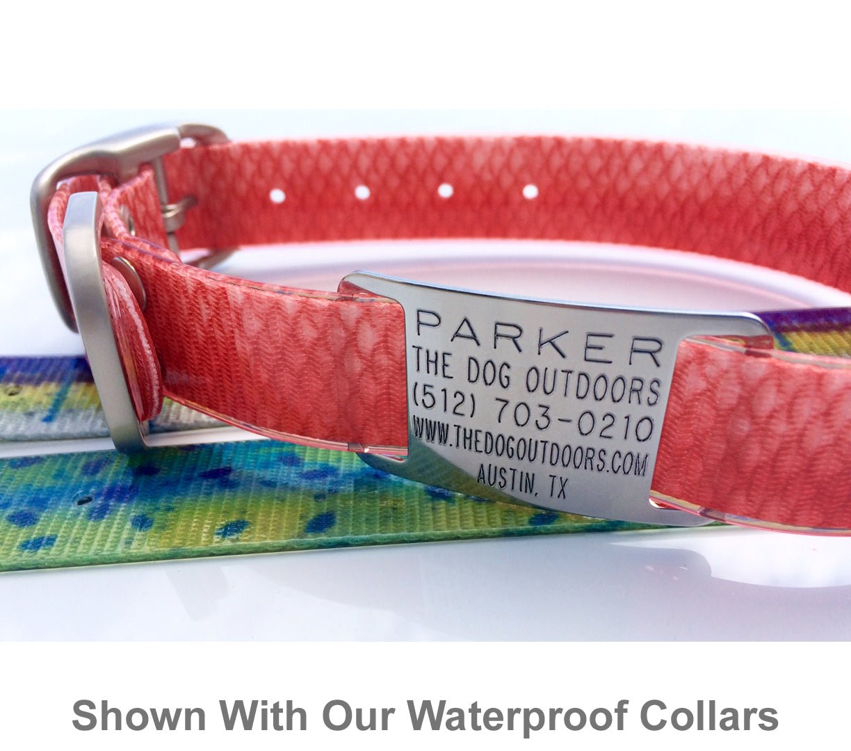 Boomerang Standard Slide On Dog Tags CollarTag™ - Stainless Steel