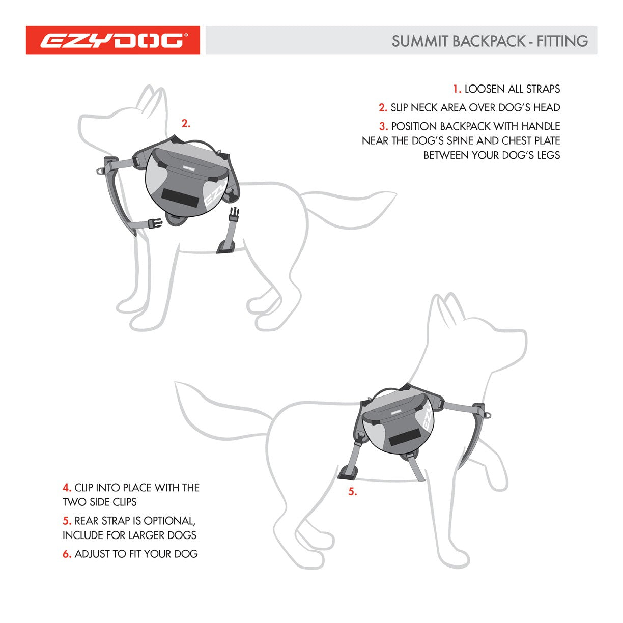 EzyDog Summit Pack