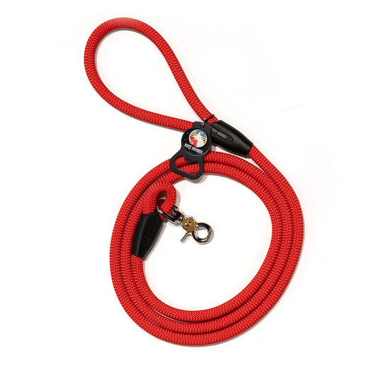 Classic Climbing Rope Dog Leash - Reds/Oranges
