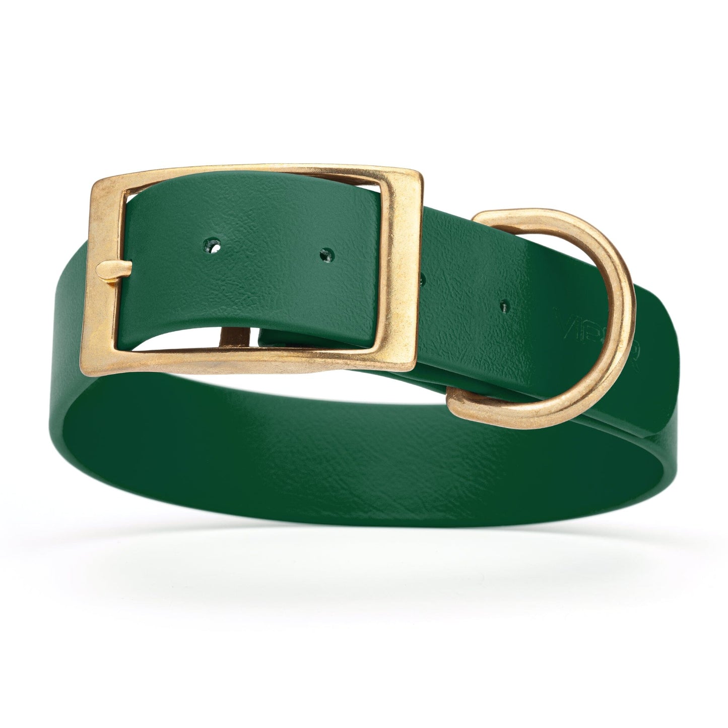 Viper Biothane Waterproof Dog Collar - Brass Hardware - 1.5in Wide, Size XL (20 to 24 inches)
