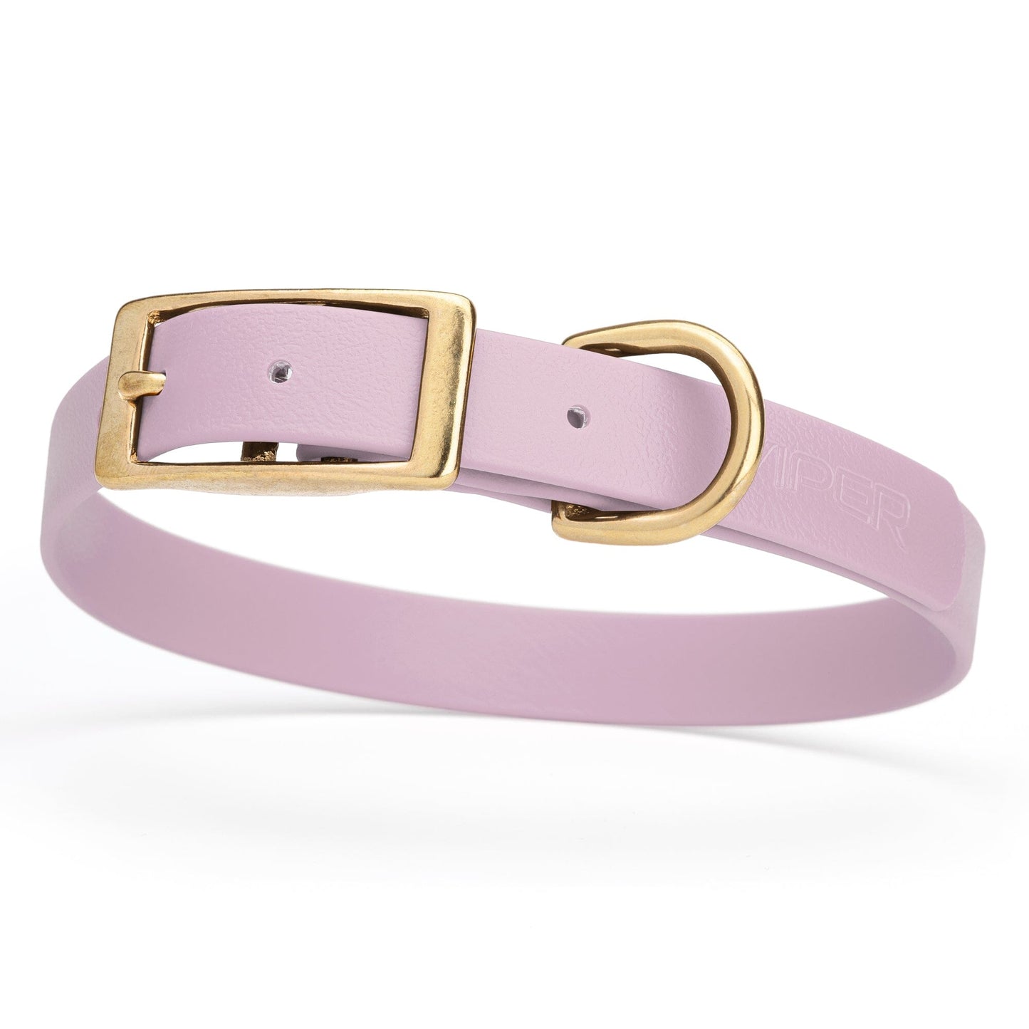 Viper Biothane Waterproof Dog Collar - Brass Hardware - Size M (15 to 18 inches)