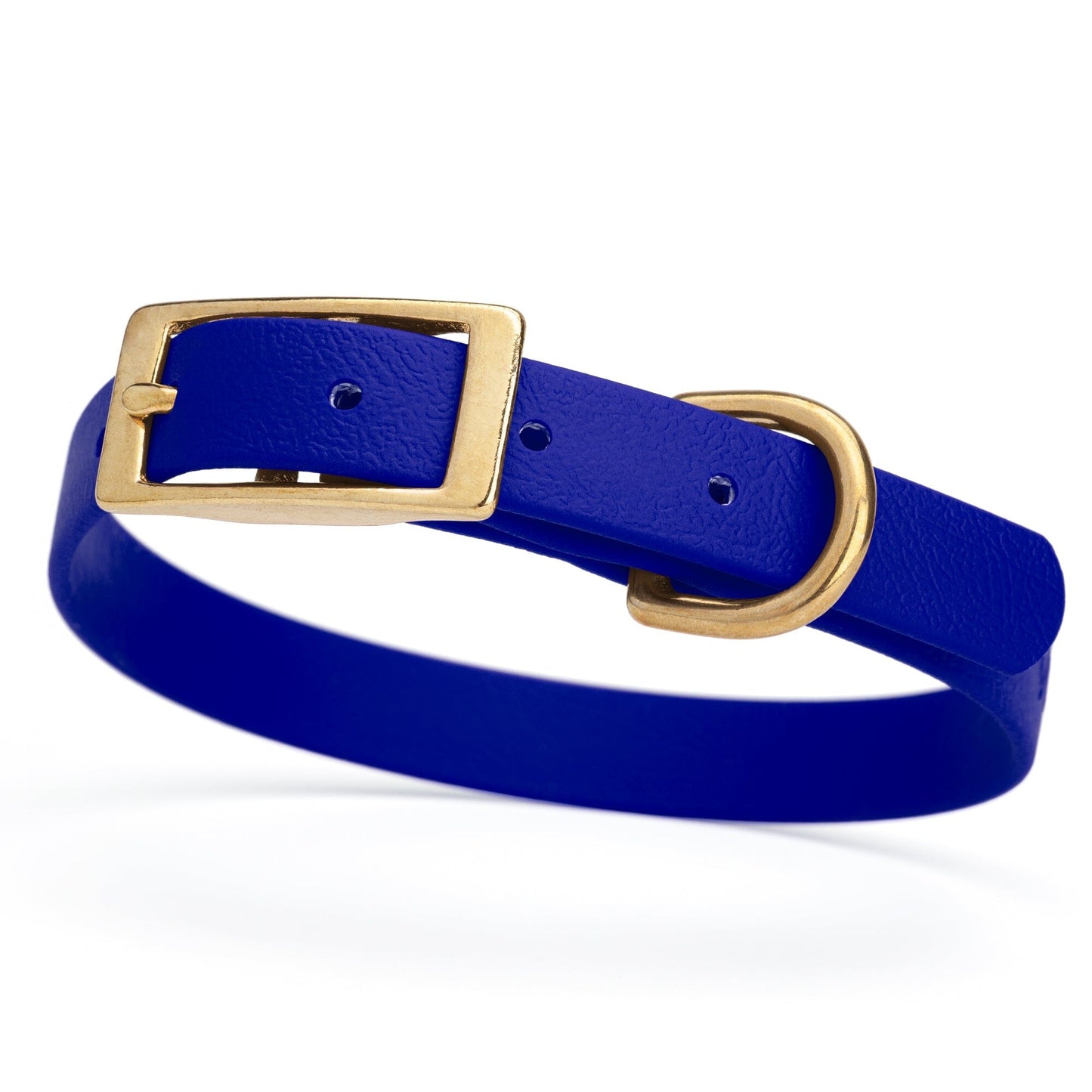 Viper Biothane Waterproof Dog Collar - Brass Hardware - Size S (12 to 15 inches)