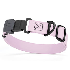 light purple adjustable waterproof biothane dog collar with stainless steel buckle – stink proof, made in usa, durable pet collar for active dogs