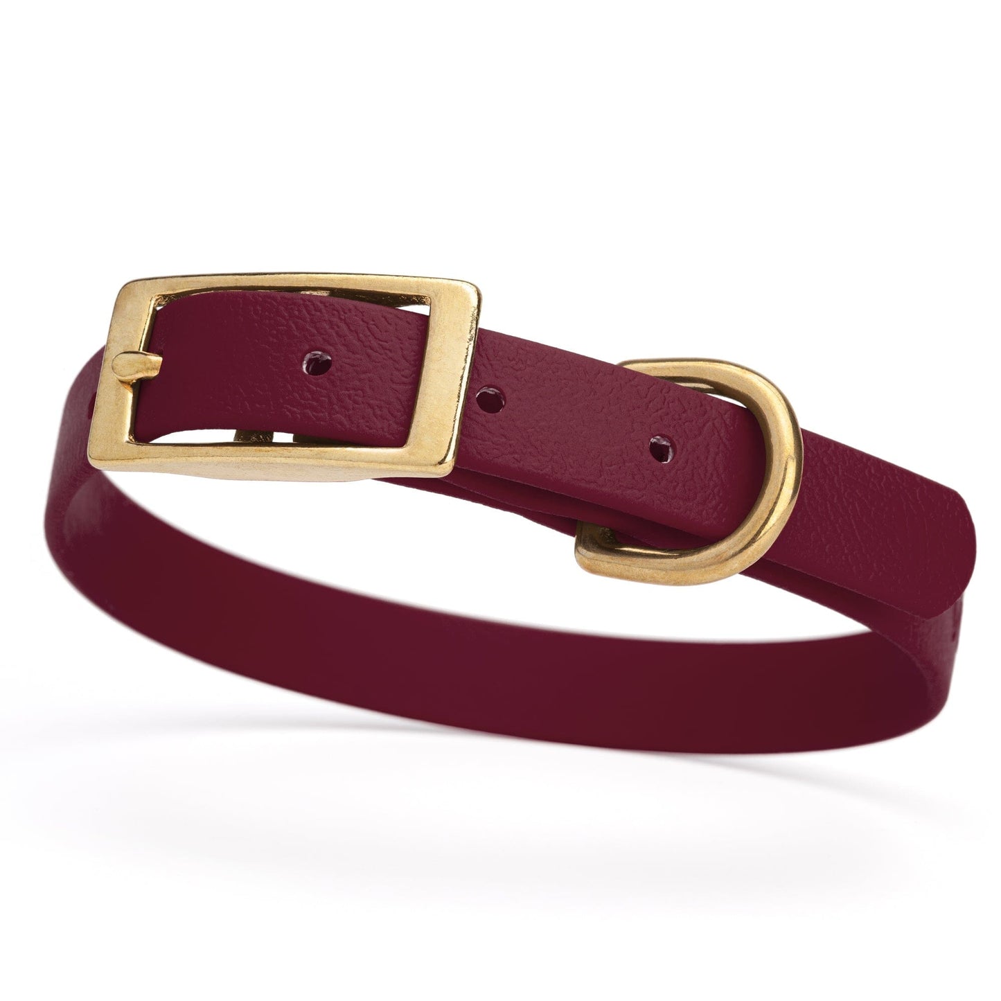 Viper Biothane Waterproof Dog Collar - Brass Hardware - Size S (12 to 15 inches)