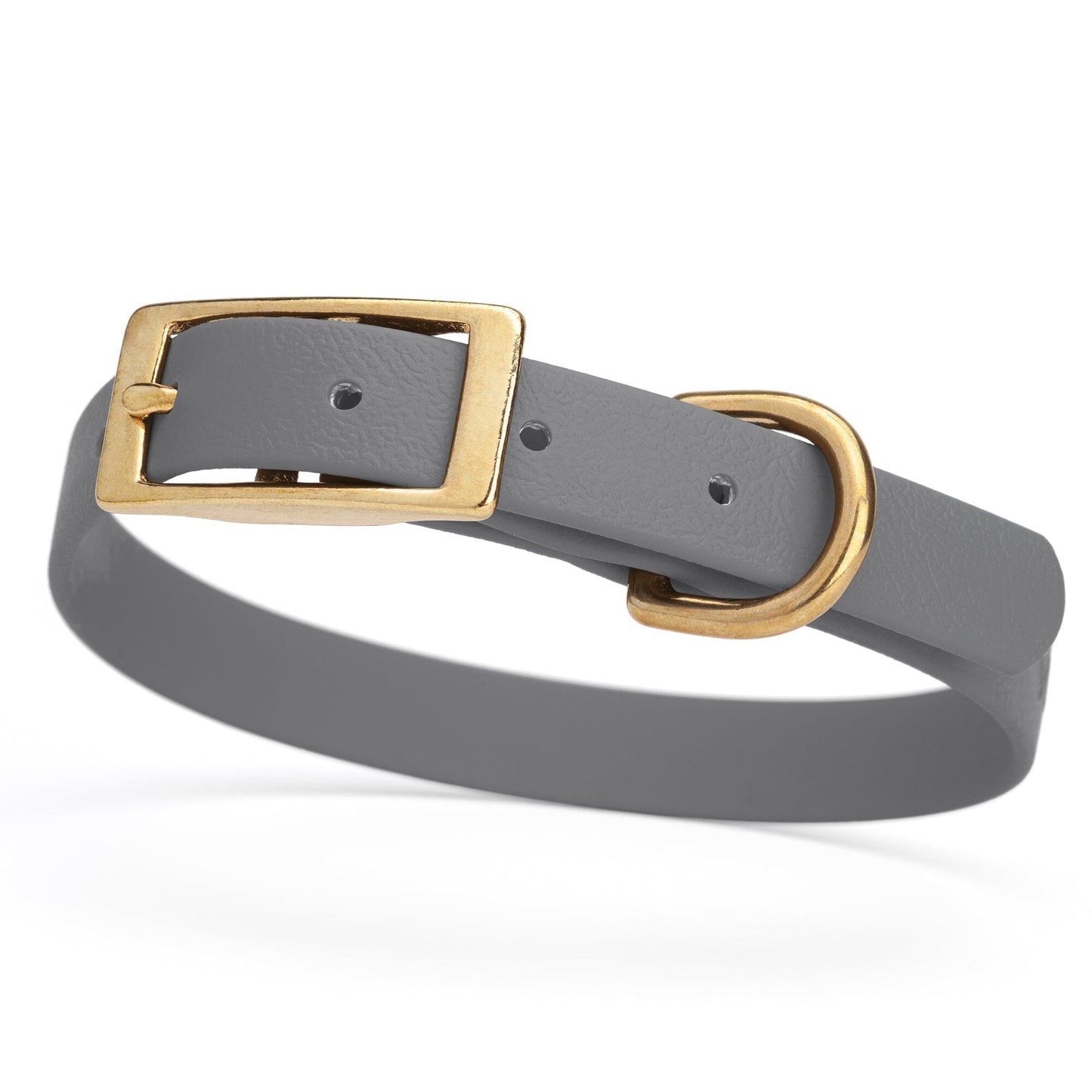Viper Biothane Waterproof Dog Collar - Brass Hardware - Size S (12 to 15 inches)