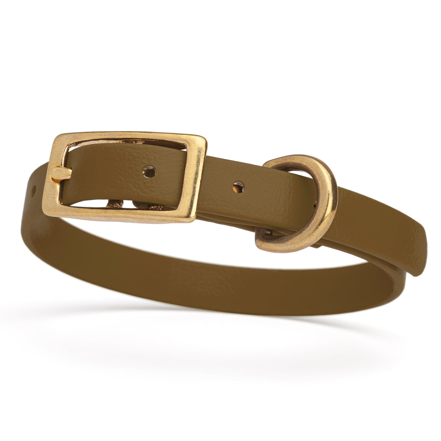Biothane Waterproof Dog Collar - Brass Hardware - Size XS (9" - 12" Neck)