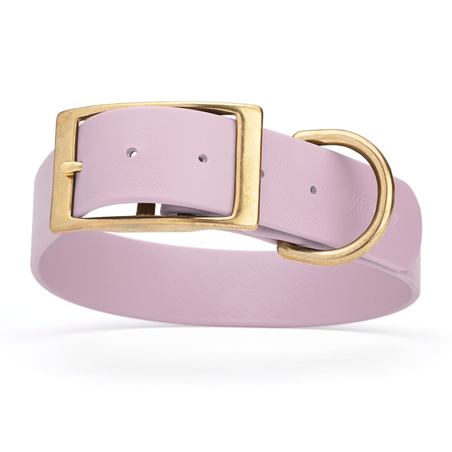 Biothane Waterproof Dog Collar - Brass Hardware - 1.5in Wide - Size XL (20" - 24" Neck)