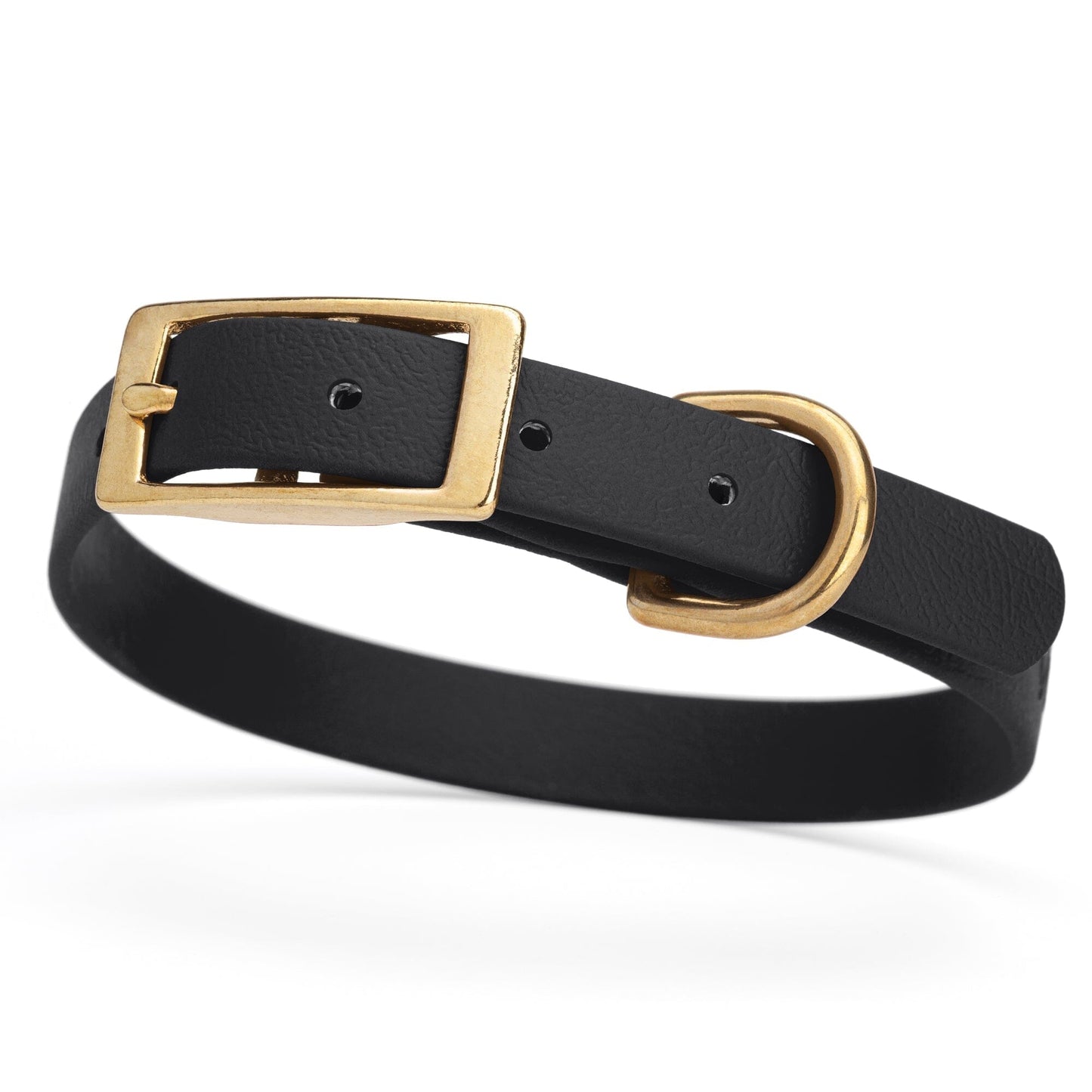 Viper Biothane Waterproof Dog Collar - Brass Hardware - Size S (12 to 15 inches)