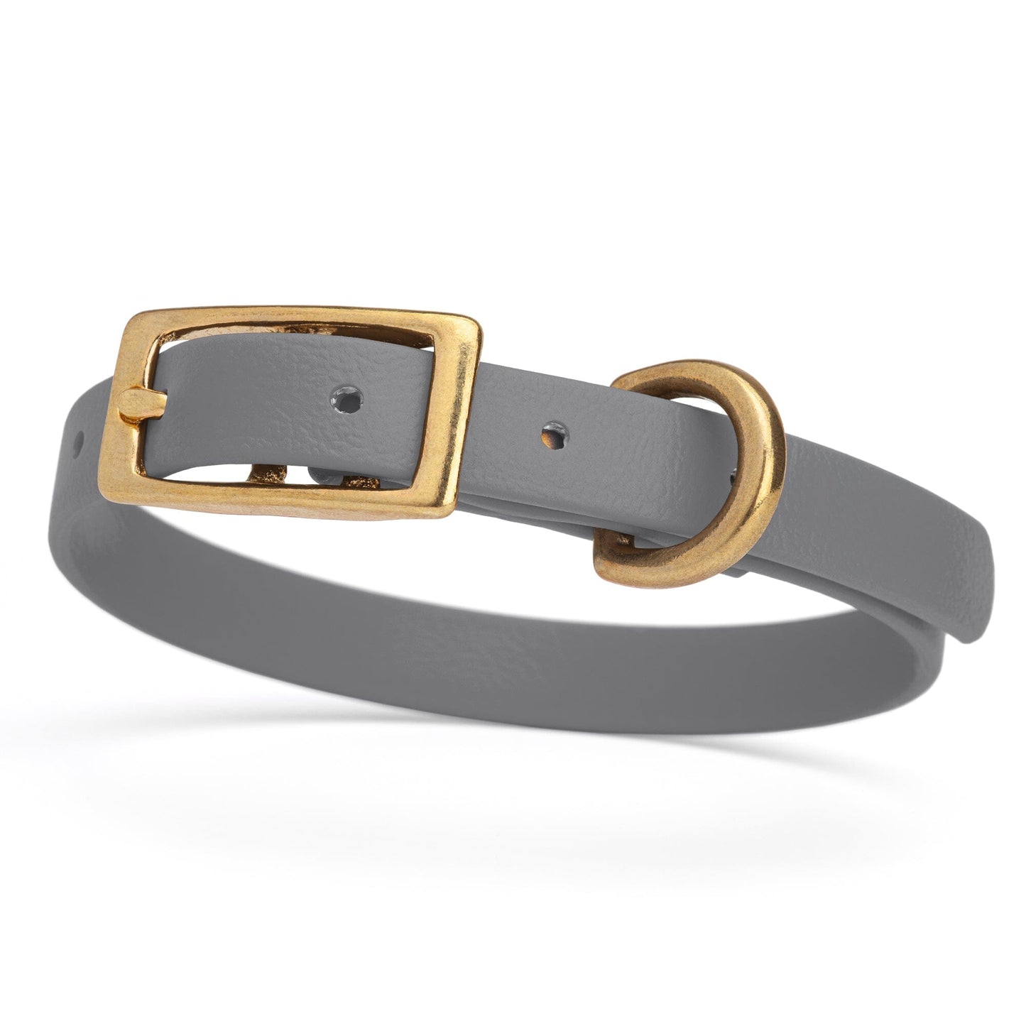 Viper Biothane Waterproof Dog Collar - Brass Hardware - Size XS (9 to 12 inches)