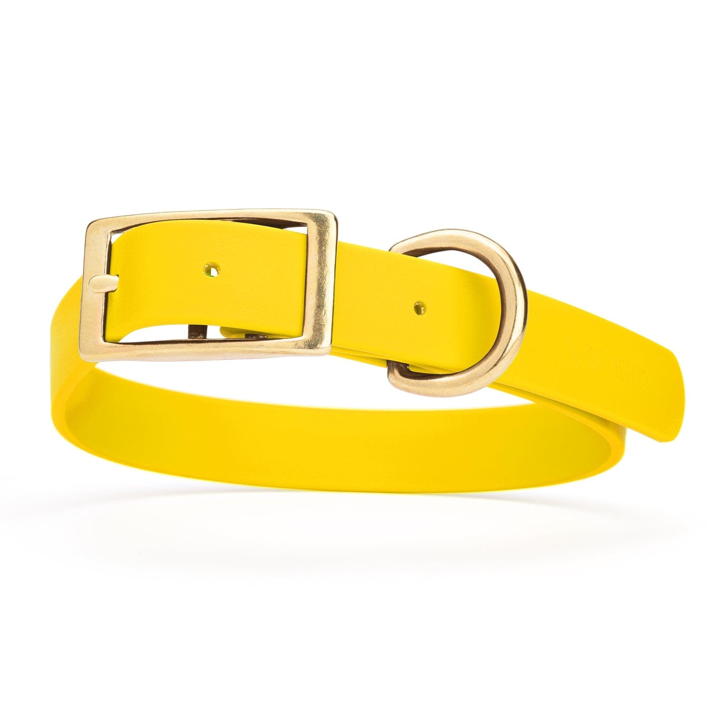 Viper Biothane Waterproof Dog Collar - Brass Hardware - Size L (18 to 22 inches)