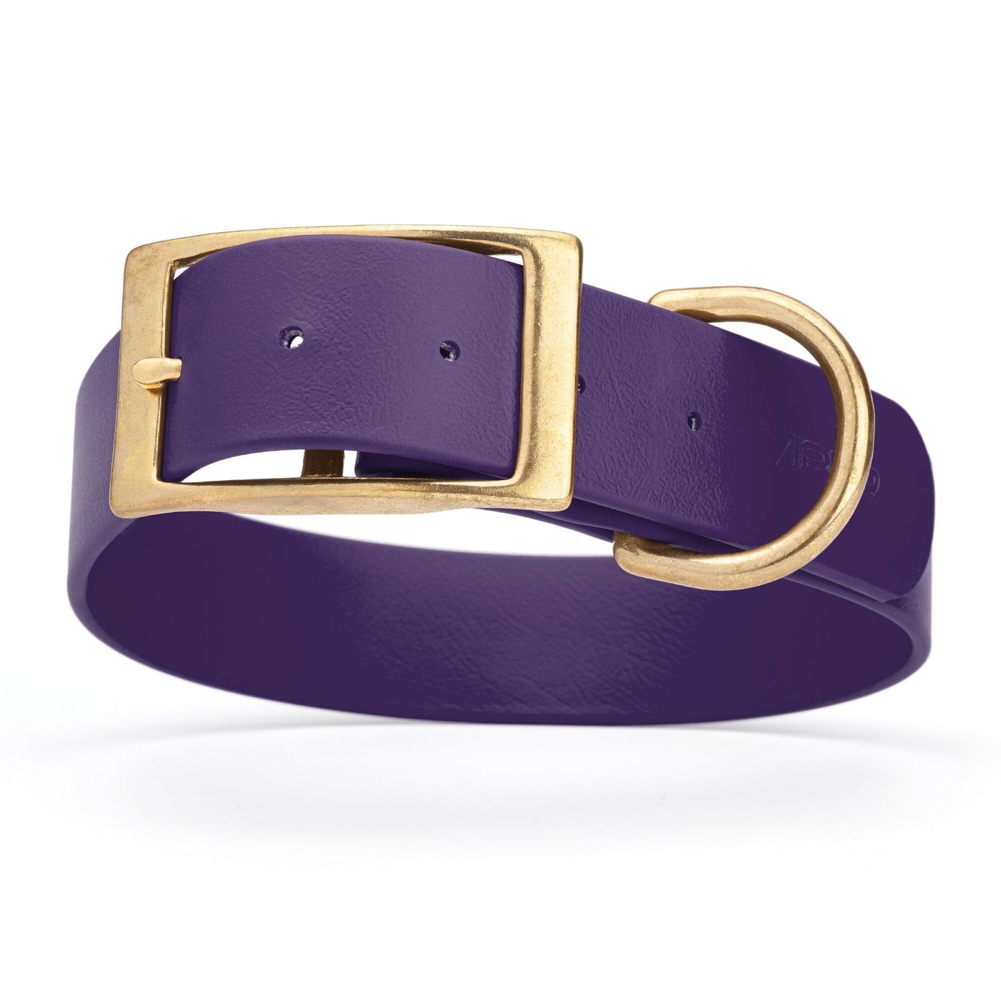 Viper Biothane Waterproof Dog Collar - Brass Hardware - 1.5in Wide, Size XL (20 to 24 inches)