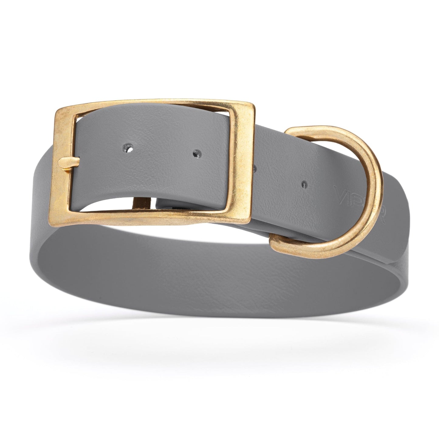 Viper Biothane Waterproof Dog Collar - Brass Hardware - 1.5in Wide, Size XL (20 to 24 inches)