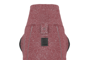 hemp dog sweaters Ruffwear Hemp Hound from the top with light loop firebrick red