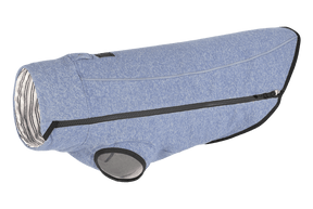 hemp dog sweaters Ruffwear Hemp Hound purple zipper side