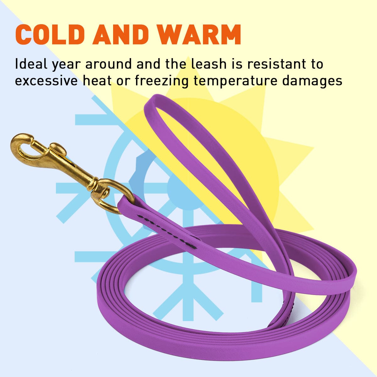 Biothane Long Line 20 ft Lead with Brass Hardware