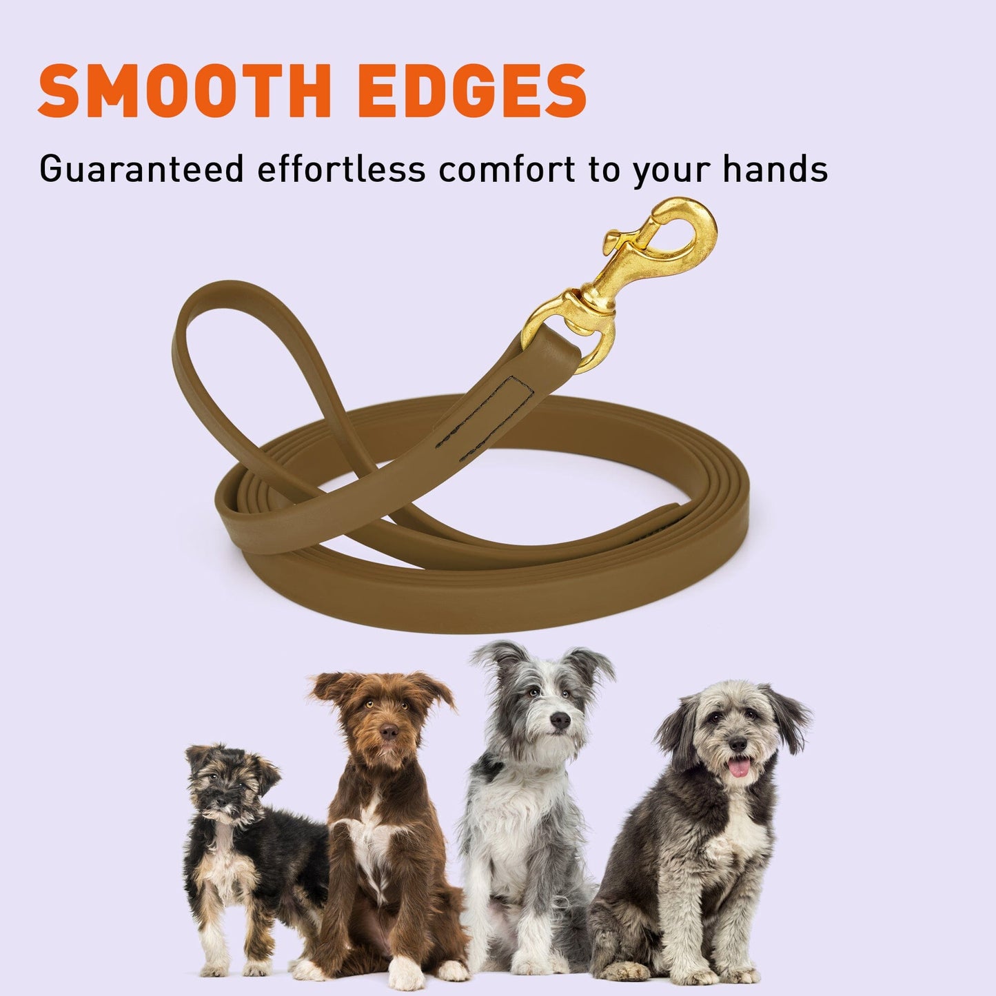 Biothane Long Line 15 ft Lead with Brass Hardware