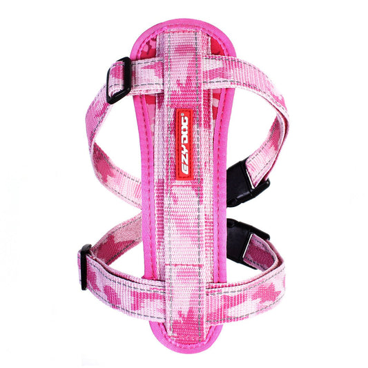 EzyDog Padded Chest Harness - Pink Camo XL (Customer Return)