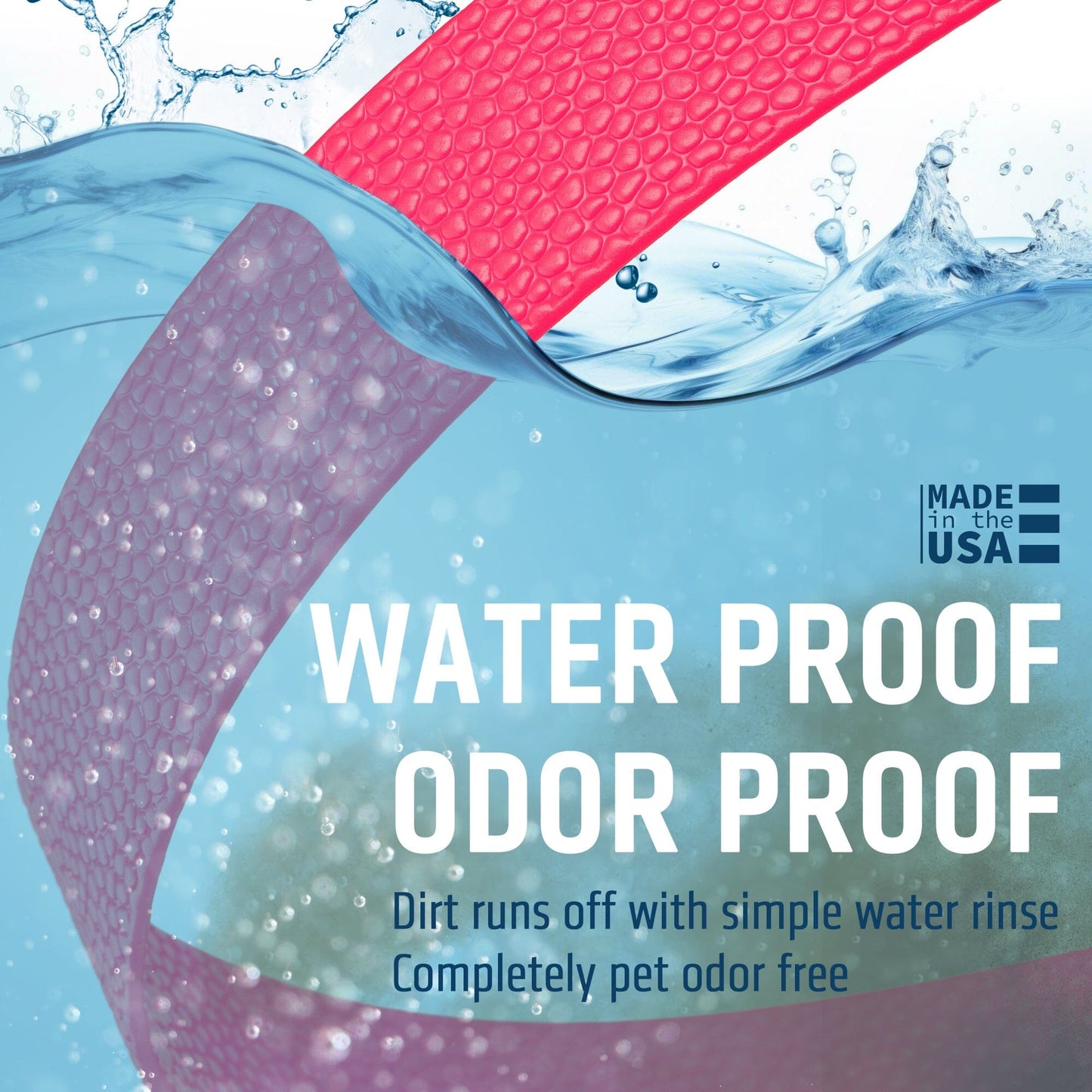 Waterproof Pebble Emboss Biothane Dog Collar with Herm Sprenger Stainless Steel ClicLock Buckle