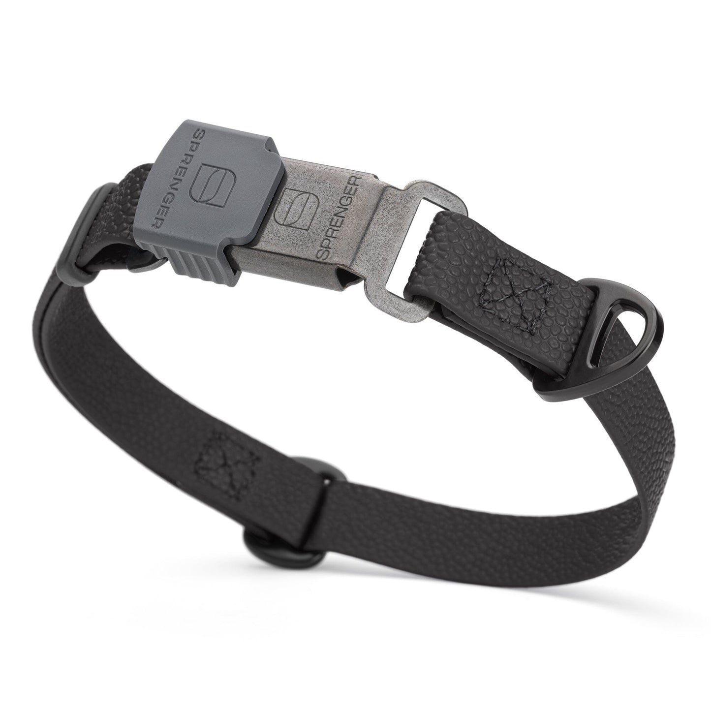 Waterproof Pebble Emboss Biothane Dog Collar with Herm Sprenger Stainless Steel ClicLock Buckle