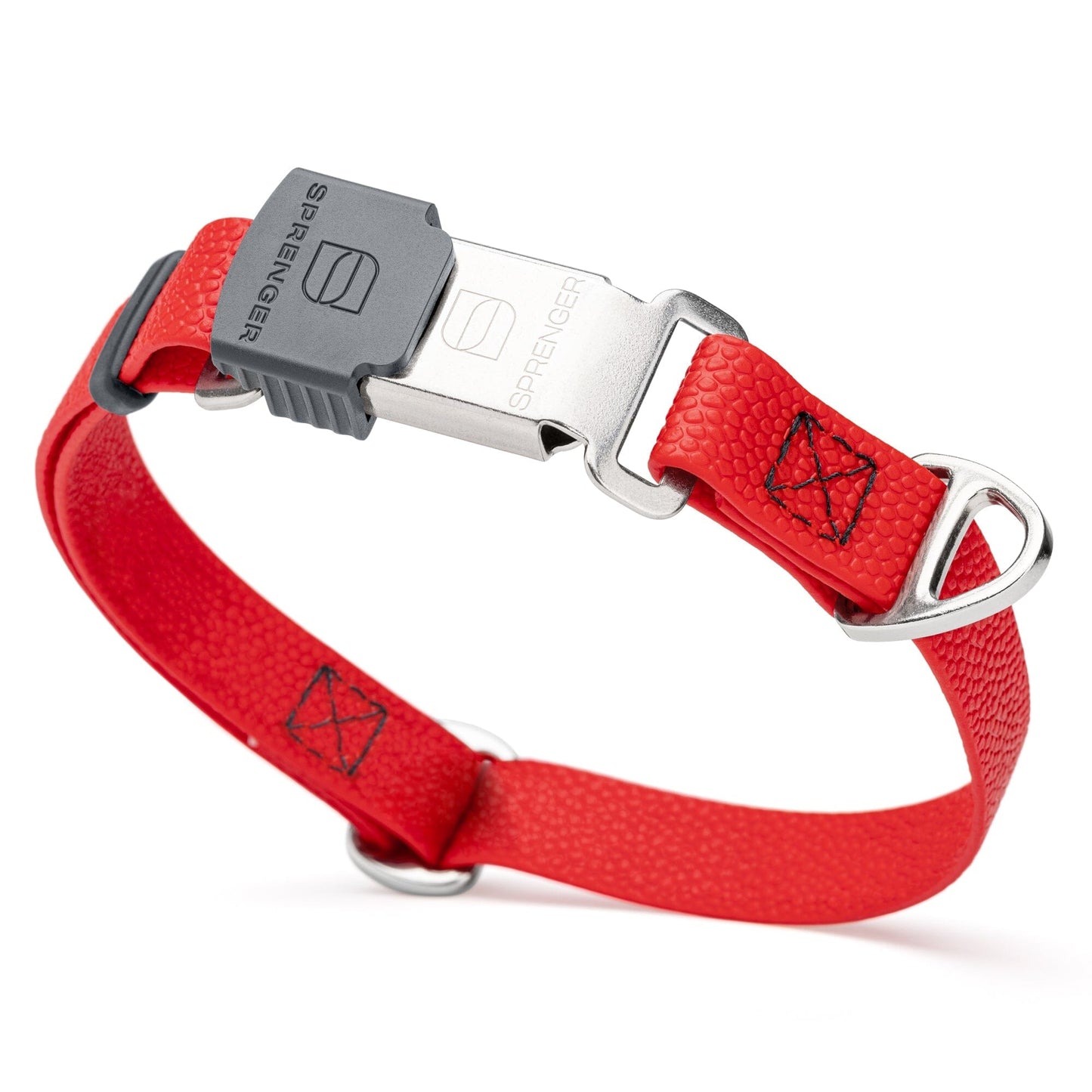Waterproof Pebble Emboss Biothane Dog Collar with Herm Sprenger Stainless Steel ClicLock Buckle