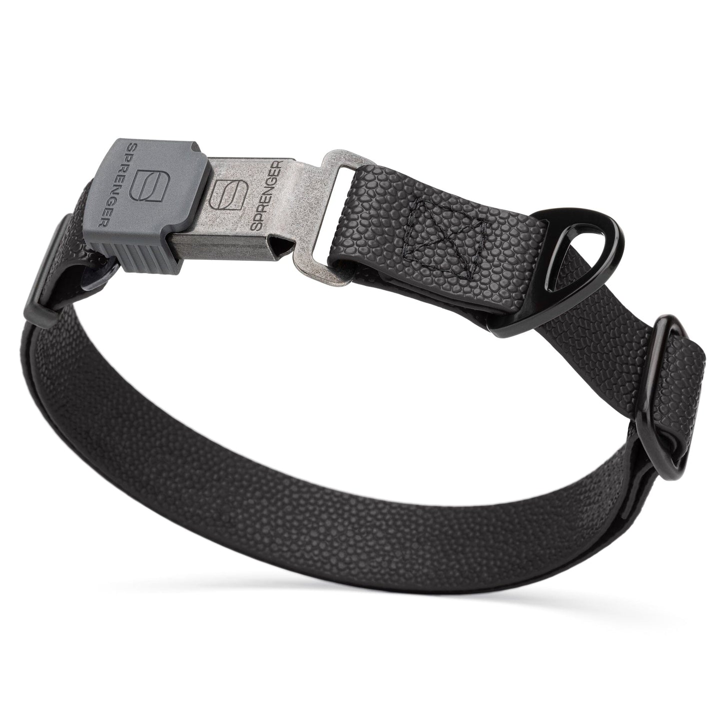 Waterproof Pebble Emboss Biothane Dog Collar with Herm Sprenger Stainless Steel ClicLock Buckle