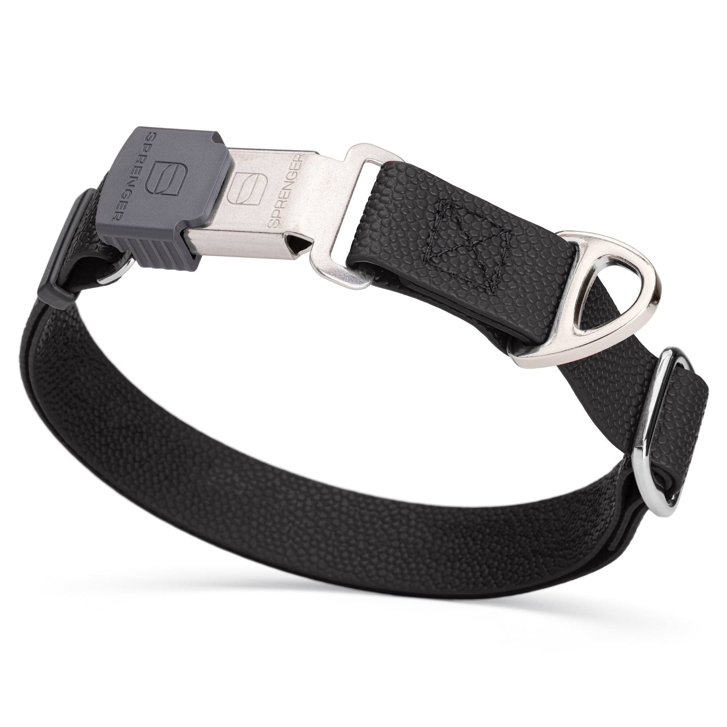 Waterproof Pebble Emboss Biothane Dog Collar with Herm Sprenger Stainless Steel ClicLock Buckle
