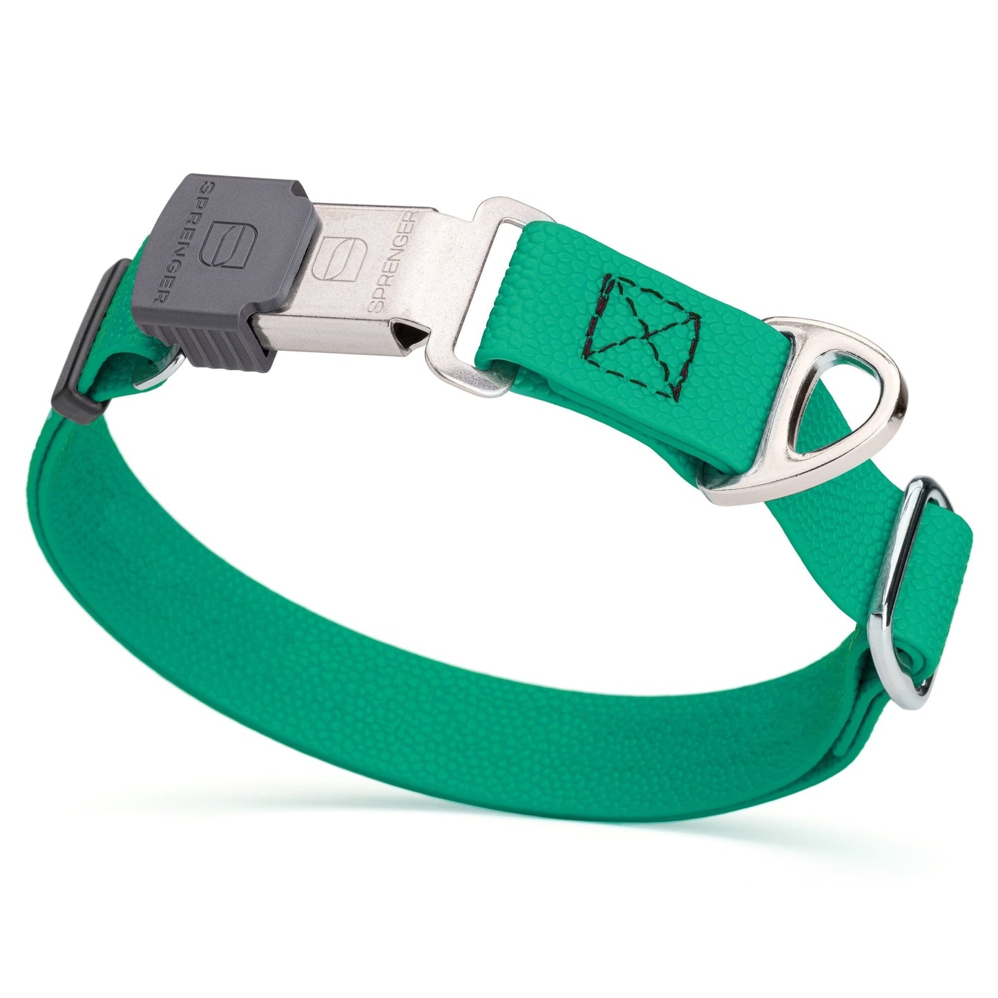 Waterproof Pebble Emboss Biothane Dog Collar with Herm Sprenger Stainless Steel ClicLock Buckle