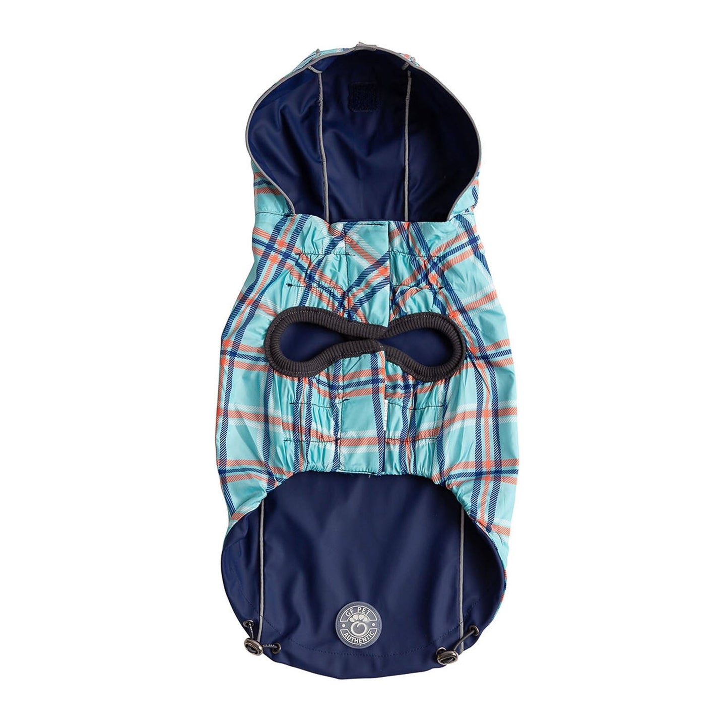 Reversible Dog Raincoat - Navy Dog Rain Jacket