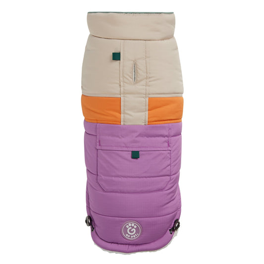 Camplife Puffer Dog Winter Coat - Purple