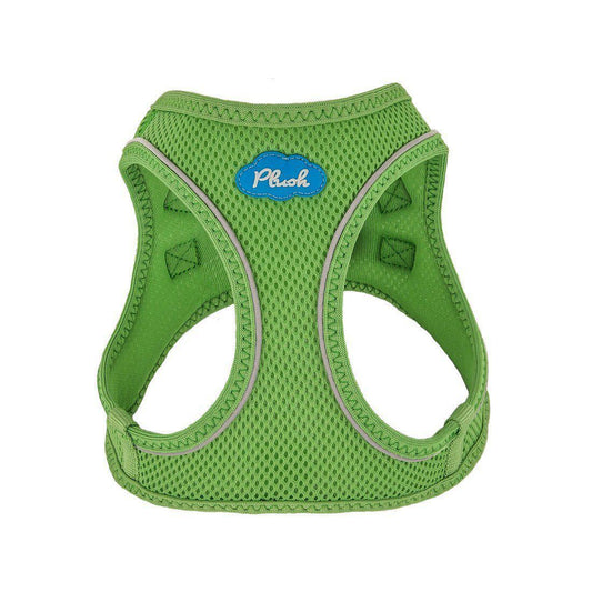 Plush Step In Air Mesh Harness - Grass Green