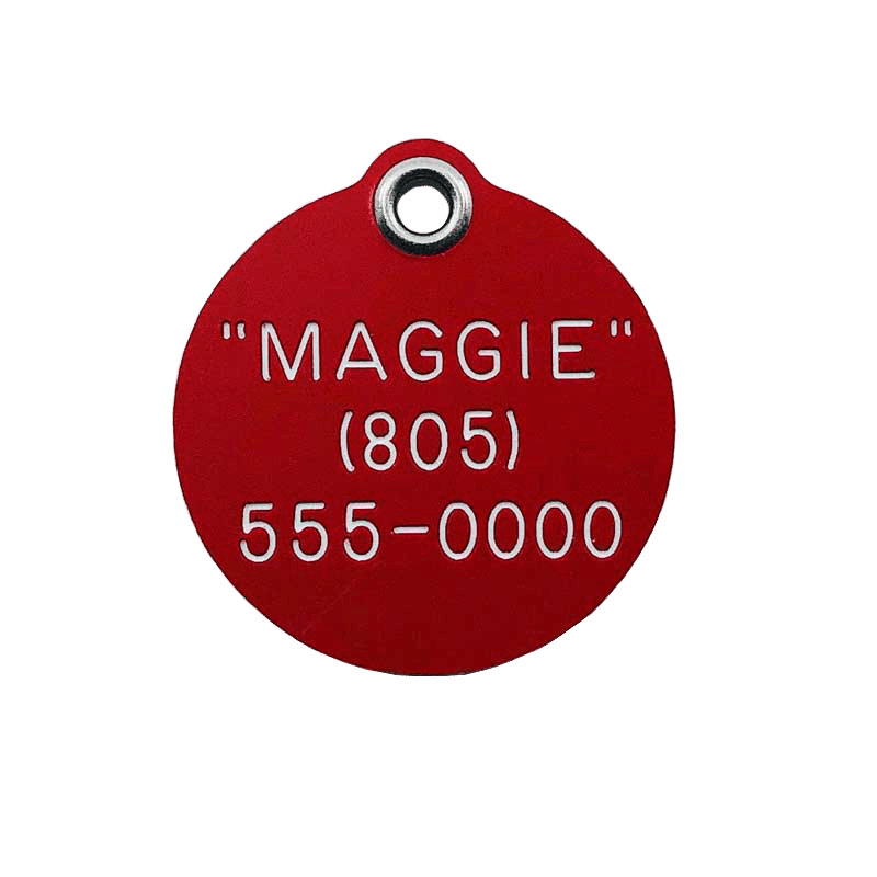 E-Z Read Durable Plastic Dog Tags - Guaranteed Not To Break