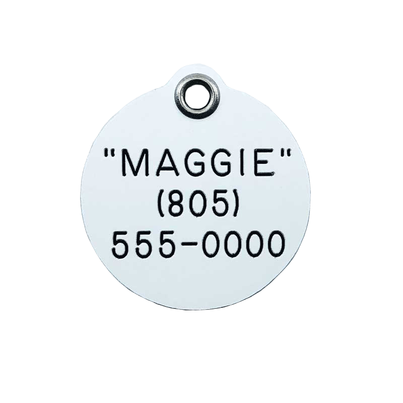 E-Z Read Durable Plastic Dog Tags - Guaranteed Not To Break