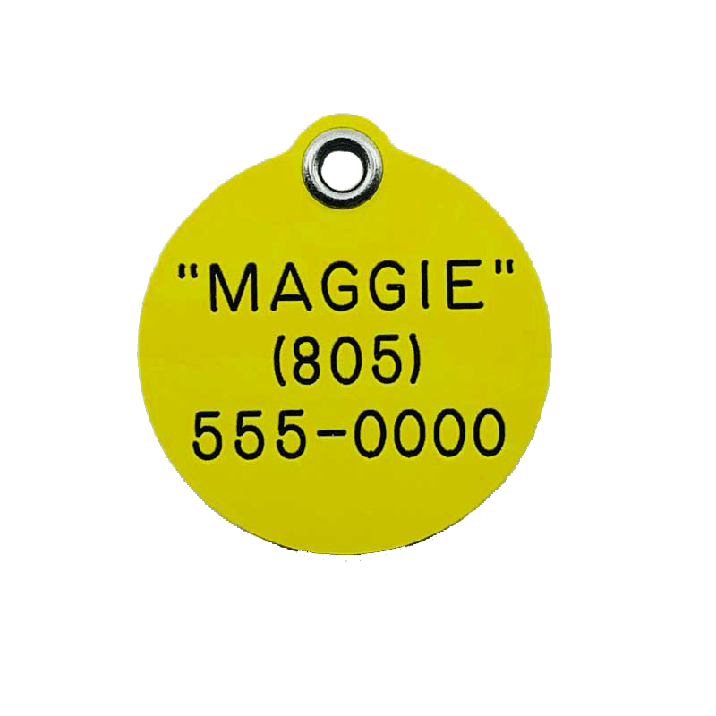 E-Z Read Durable Plastic Dog Tags - Guaranteed Not To Break