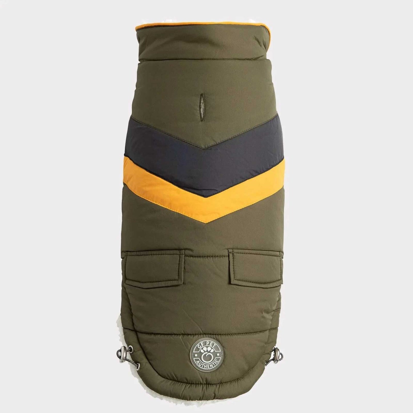 Retro Puffer Dog Coats - Sherpa Lined Water Resistant Dog Coat