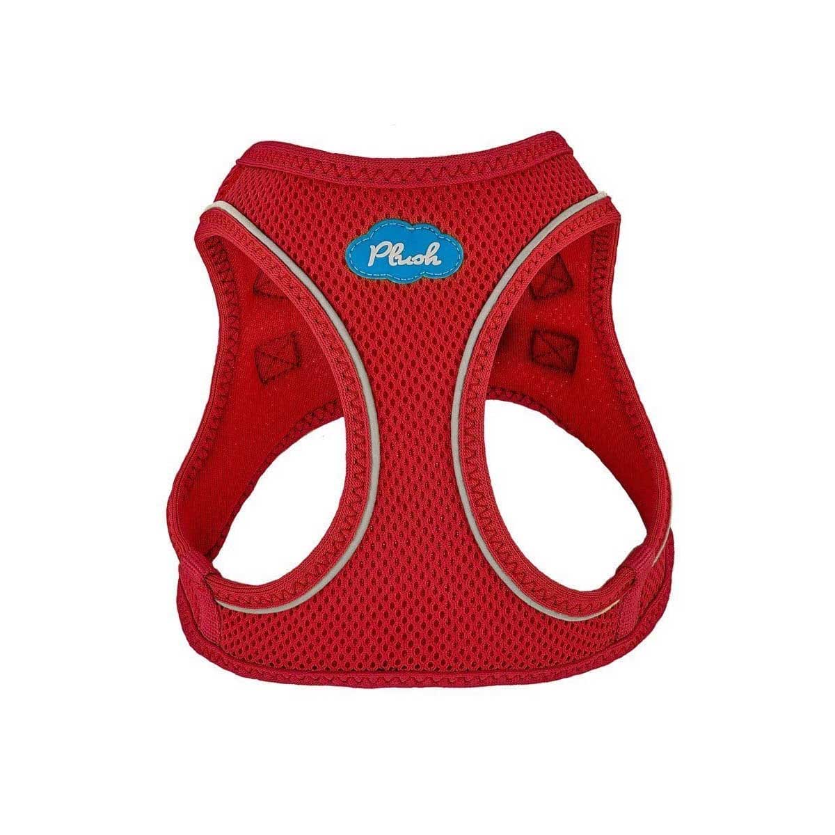 Plush Step In Air Mesh Harness - Red
