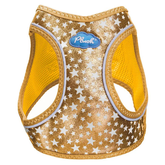 Plush Step In Glitter Glow Harness - Gold
