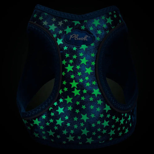 Plush Step In Glitter Glow Harness - Navy