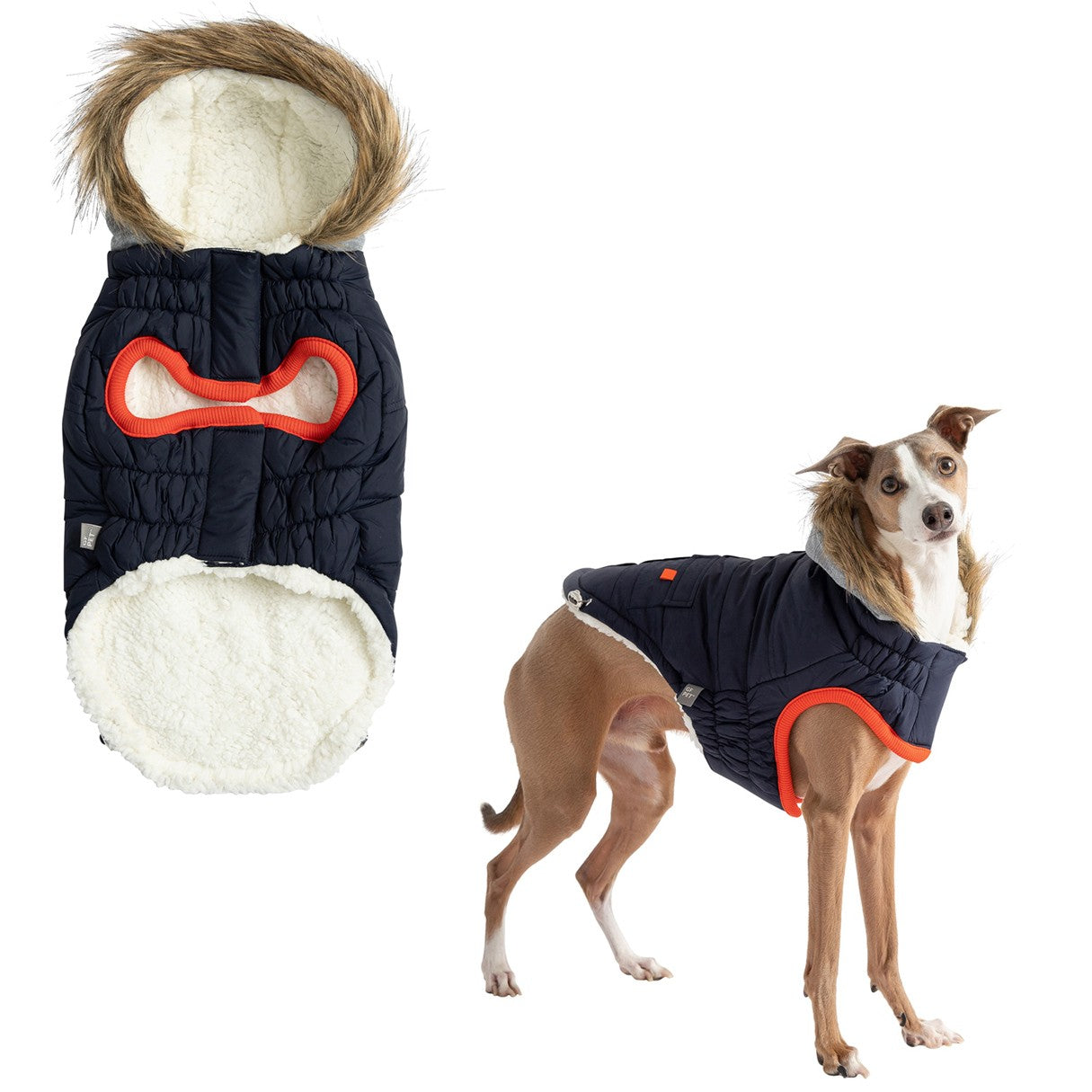Winter Sailor - Sherpa Lined Water Resistant Dog Coat